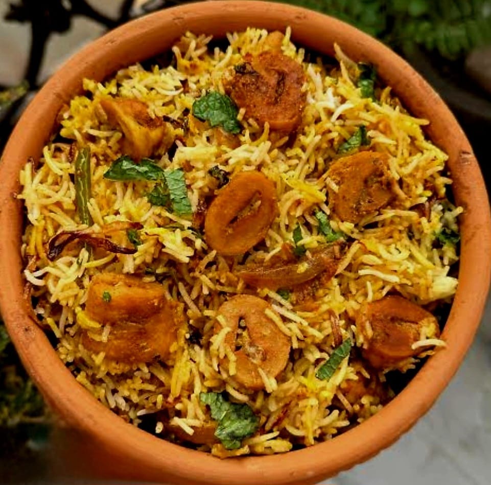 Soya Chaap Biryani